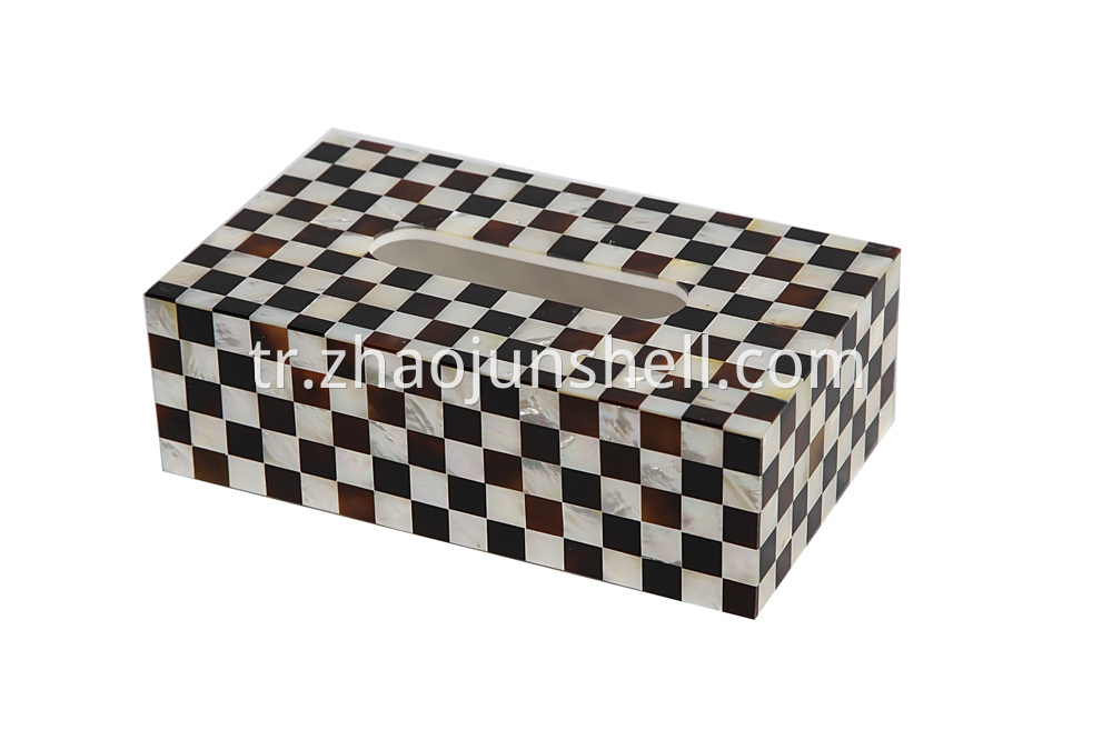 mother of pearl tissue box